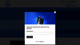 What Truecatholics.org website looked like in 2019 (4 years ago)