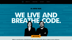 What Tilde.io website looked like in 2019 (4 years ago)