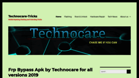 What Technocaretricks.com website looked like in 2019 (4 years ago)