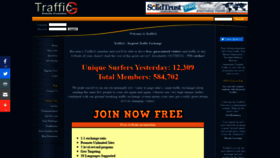What Trafficg.com website looked like in 2019 (4 years ago)