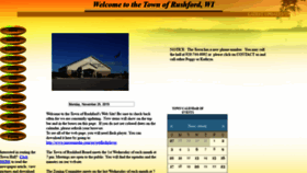 What Townofrushford.org website looked like in 2019 (4 years ago)