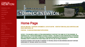 What Townofnewton.org website looked like in 2019 (4 years ago)