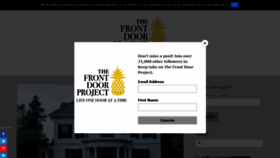 What Thefrontdoorproject.com website looked like in 2019 (4 years ago)