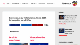 What Tuttoamerica.it website looked like in 2019 (4 years ago)