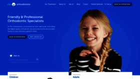 What Theorthodontists.com.au website looked like in 2019 (4 years ago)