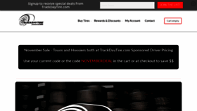 What Trackdaytire.com website looked like in 2019 (4 years ago)