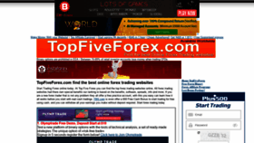 What Topfiveforex.com website looked like in 2019 (4 years ago)