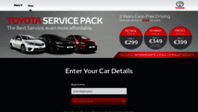 What Toyotaservice.ie website looked like in 2019 (4 years ago)