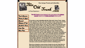 What Thisoldtrunk.com website looked like in 2019 (4 years ago)