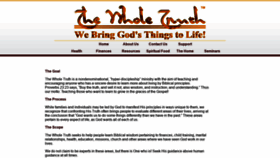 What Thewholetruth.org website looked like in 2019 (4 years ago)