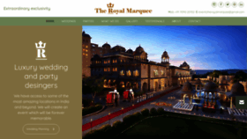 What Theroyalmarquee.in website looked like in 2019 (4 years ago)