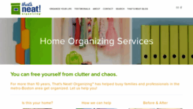 What Thatsneatorganizing.com website looked like in 2019 (4 years ago)