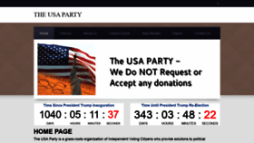What Theusaparty.com website looked like in 2019 (4 years ago)
