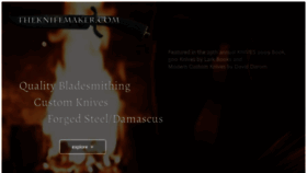 What Theknifemaker.com website looked like in 2019 (4 years ago)