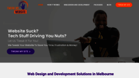 What Tweakmywebsite.com.au website looked like in 2019 (4 years ago)