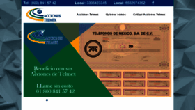 What Telmex-acciones.com.mx website looked like in 2019 (4 years ago)