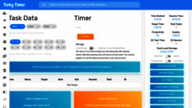 What Tickytimer.com website looked like in 2019 (4 years ago)