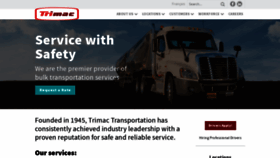 What Trimac.com website looked like in 2019 (4 years ago)