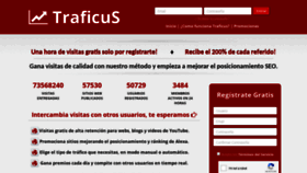What Traficus.com website looked like in 2019 (4 years ago)