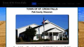 What Townofstcroixfalls.org website looked like in 2019 (4 years ago)