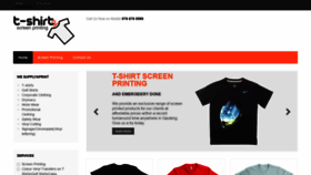 What Tshirtscreenprinting.co.za website looked like in 2019 (4 years ago)