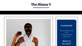 What Themissusv.com website looked like in 2019 (4 years ago)
