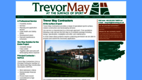 What Trevormay.co.uk website looked like in 2019 (4 years ago)