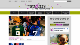 What Thespohrsaremultiplying.com website looked like in 2019 (4 years ago)