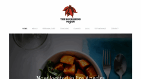 What Thenourishingvegan.com website looked like in 2019 (4 years ago)