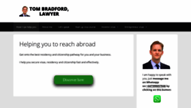What Tom-bradford.com website looked like in 2019 (4 years ago)