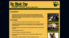 What Thewholepup.com website looked like in 2019 (4 years ago)