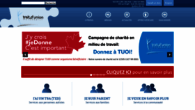 What Traitdunionoutaouais.com website looked like in 2019 (4 years ago)