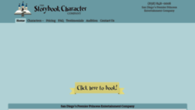 What Thestorybookcharactercompany.com website looked like in 2019 (4 years ago)