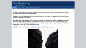What Thekevdog.com website looked like in 2019 (4 years ago)