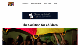 What Thecoalitionforchildren.org website looked like in 2019 (4 years ago)