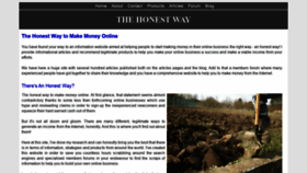 What Thehonestway.com website looked like in 2019 (4 years ago)