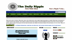 What Thedailyripple.org website looked like in 2019 (4 years ago)