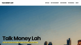What Talkmoneylah.com website looked like in 2019 (4 years ago)