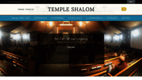 What Templeshalomweb.org website looked like in 2019 (4 years ago)