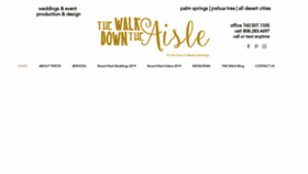What Thewalkdowntheaisle.com website looked like in 2019 (4 years ago)