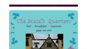 What Themaidsquartersbedandbreakfast.com website looked like in 2019 (4 years ago)