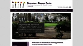 What Therapylondon.co.uk website looked like in 2019 (4 years ago)