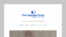 What Thelanguagegroup.org website looked like in 2019 (4 years ago)