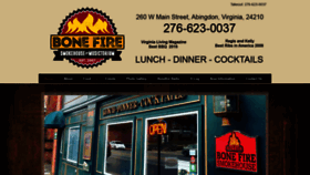 What Thebonefiresmokehouse.com website looked like in 2019 (4 years ago)