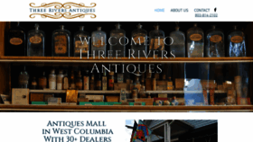 What Threeriversantiques.com website looked like in 2019 (4 years ago)