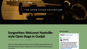 What Theopenstageadventure.ca website looked like in 2019 (4 years ago)