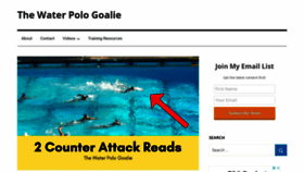 What Thewaterpologoalie.com website looked like in 2019 (4 years ago)