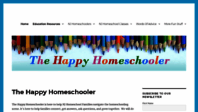 What Thehappyhomeschooler.com website looked like in 2019 (4 years ago)