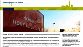 What Technologiepark-uni-bremen.de website looked like in 2019 (4 years ago)