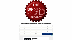 What Therainierbeerproject.com website looked like in 2019 (4 years ago)